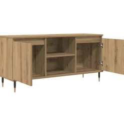 vidaXL TV-kast 104 x 35 x 50 cm Artisan Eiken Bewerkt hout