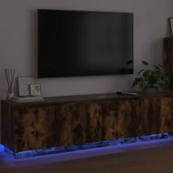 vidaXL TV-kast 180 x 38 x 49 cm Gerookt eiken Bewerkt hout