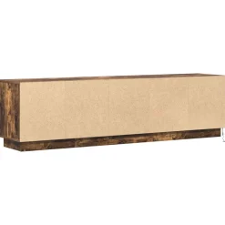 vidaXL TV-kast 180 x 38 x 49 cm Gerookt eiken Bewerkt hout
