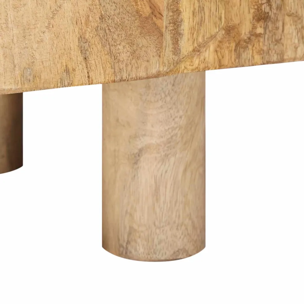 vidaXL TV-kast 110 x 30 x 40 cm Massief Mango Hout en Geengineerd Hout