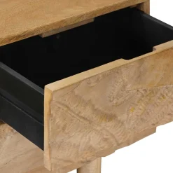 vidaXL TV-kast 110 x 30 x 40 cm Massief Mango Hout en Geengineerd Hout