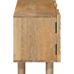vidaXL TV-kast 110 x 30 x 40 cm Massief Mango Hout en Geengineerd Hout