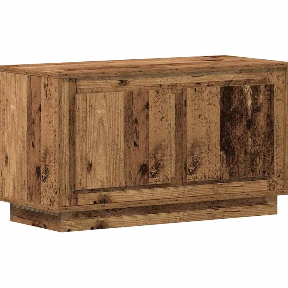 vidaXL TV-kast 80 x 35 x 45 cm Oud hout Bewerkt hout