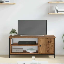 vidaXL TV-kast 100 x 40 x 45 cm Oud Hout Bewerkt hout