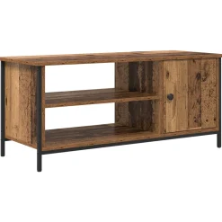 vidaXL TV-kast 100 x 40 x 45 cm Oud Hout Bewerkt hout