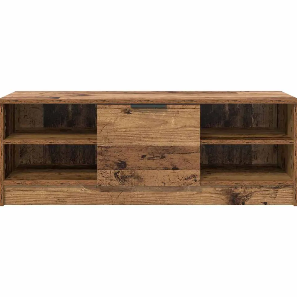 vidaXL TV-kast 102 x 35 x 36,5 cm Oud Hout Bewerkt hout