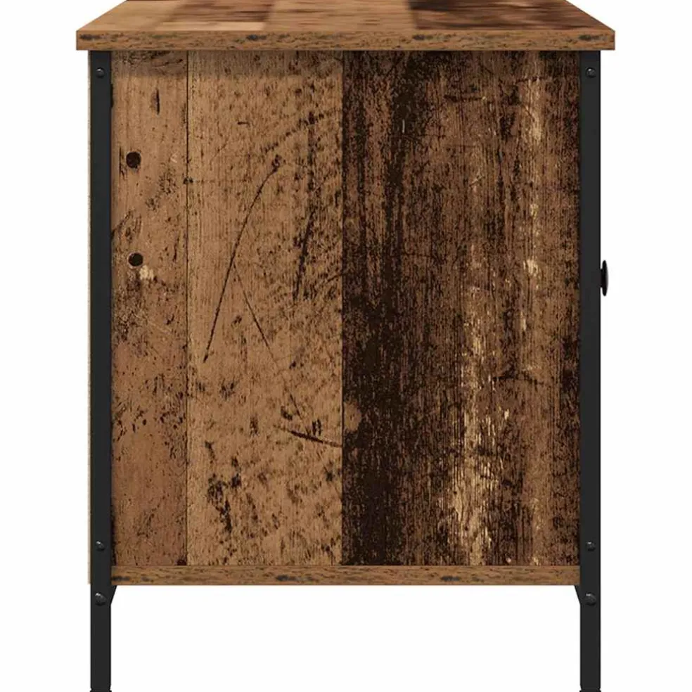 vidaXL TV-kast 100 x 40 x 50 cm Oud hout Bewerkt hout
