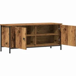 vidaXL TV-kast 100 x 35 x 45 cm Oud Hout Bewerkt hout
