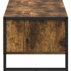 vidaXL TV-kast 100 x 36.5 x 30.5 cm Rook Eik Bewerkt hout