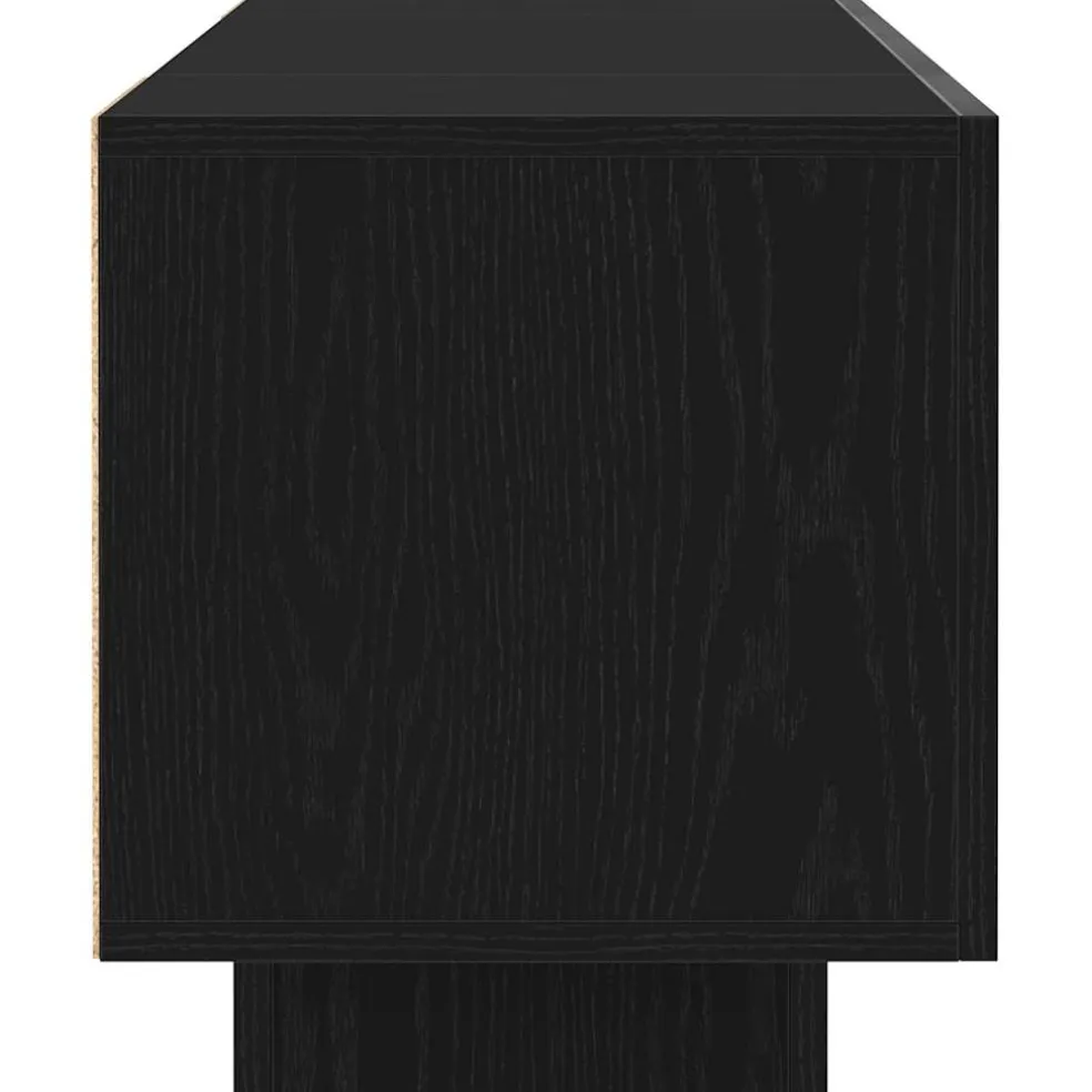 vidaXL TV-kast 160 x 35 x 40 cm Zwart Bewerkt hout