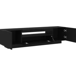 vidaXL TV-kast 160 x 35 x 40 cm Zwart Bewerkt hout