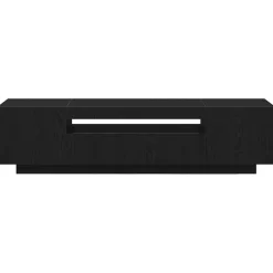 vidaXL TV-kast 160 x 35 x 40 cm Zwart Bewerkt hout