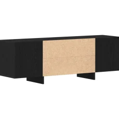 vidaXL TV-kast 120 x 30 x 40,5 cm Zwart Eiken Bewerkt hout