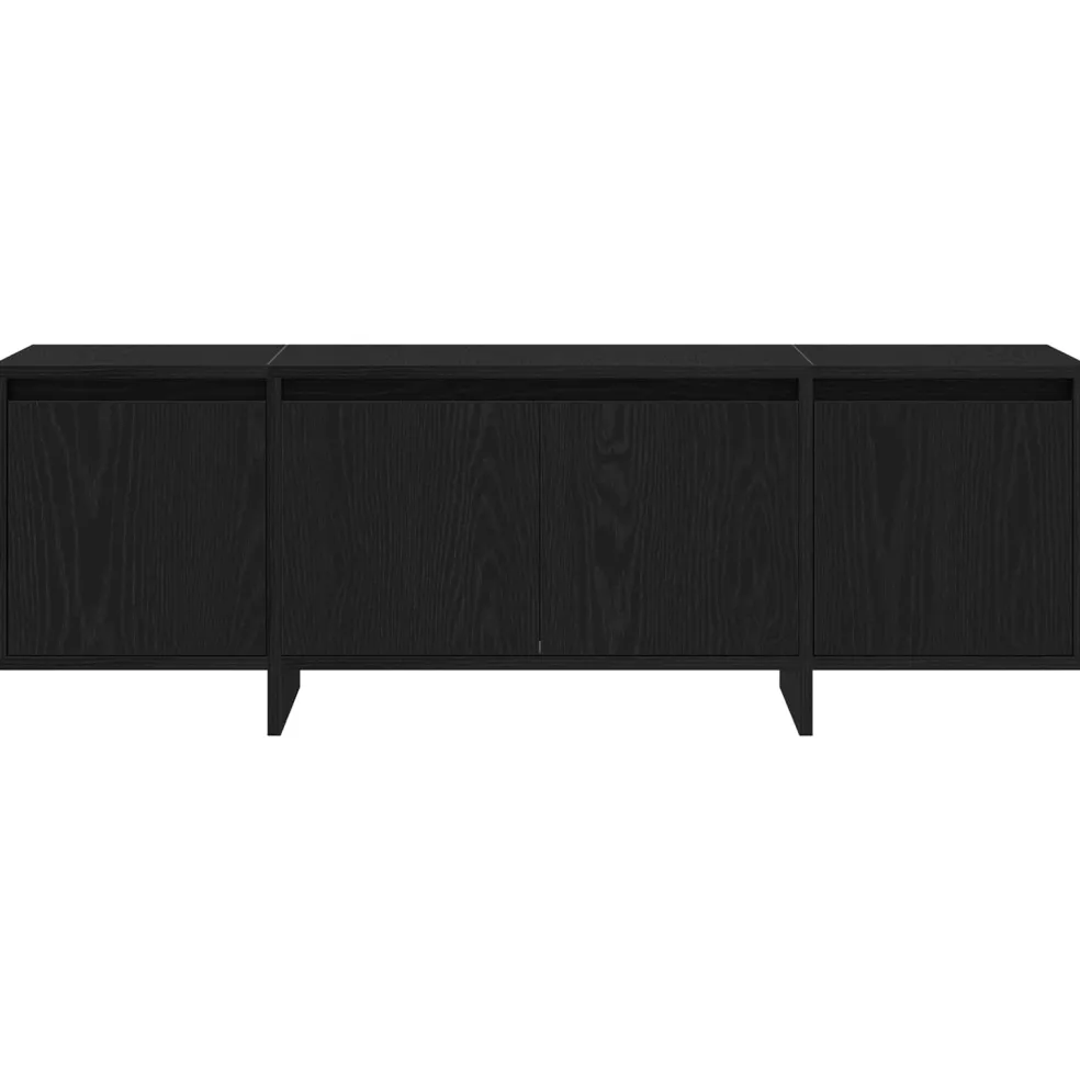 vidaXL TV-kast 120 x 30 x 40,5 cm Zwart Eiken Bewerkt hout