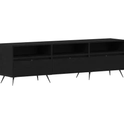 vidaXL TV-kast 150 x 30 x 44,5 cm Zwart eiken Bewerkt hout