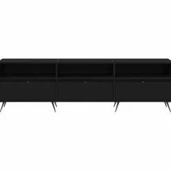 vidaXL TV-kast 150 x 30 x 44,5 cm Zwart eiken Bewerkt hout