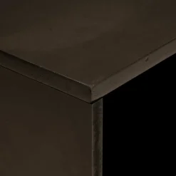 vidaXL TV-kast Zwart en Goud 80 x 33 x 46 cm Bewerkt hout