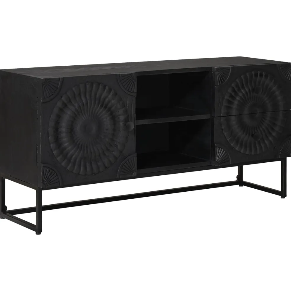 vidaXL TV-kast Zwart 105 x 30 x 54 cm