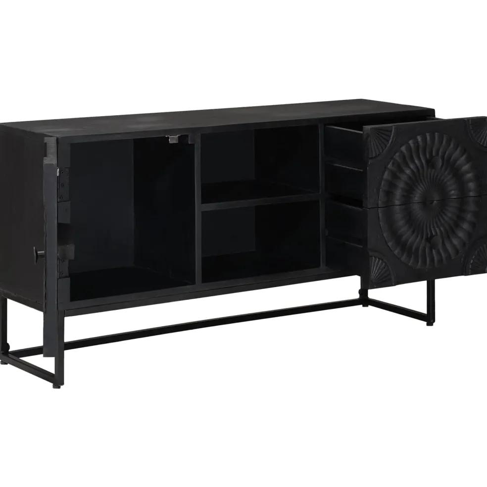 vidaXL TV-kast Zwart 105 x 30 x 54 cm