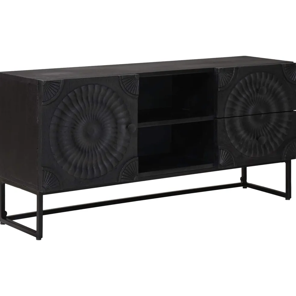 vidaXL TV-kast Zwart 105 x 30 x 54 cm