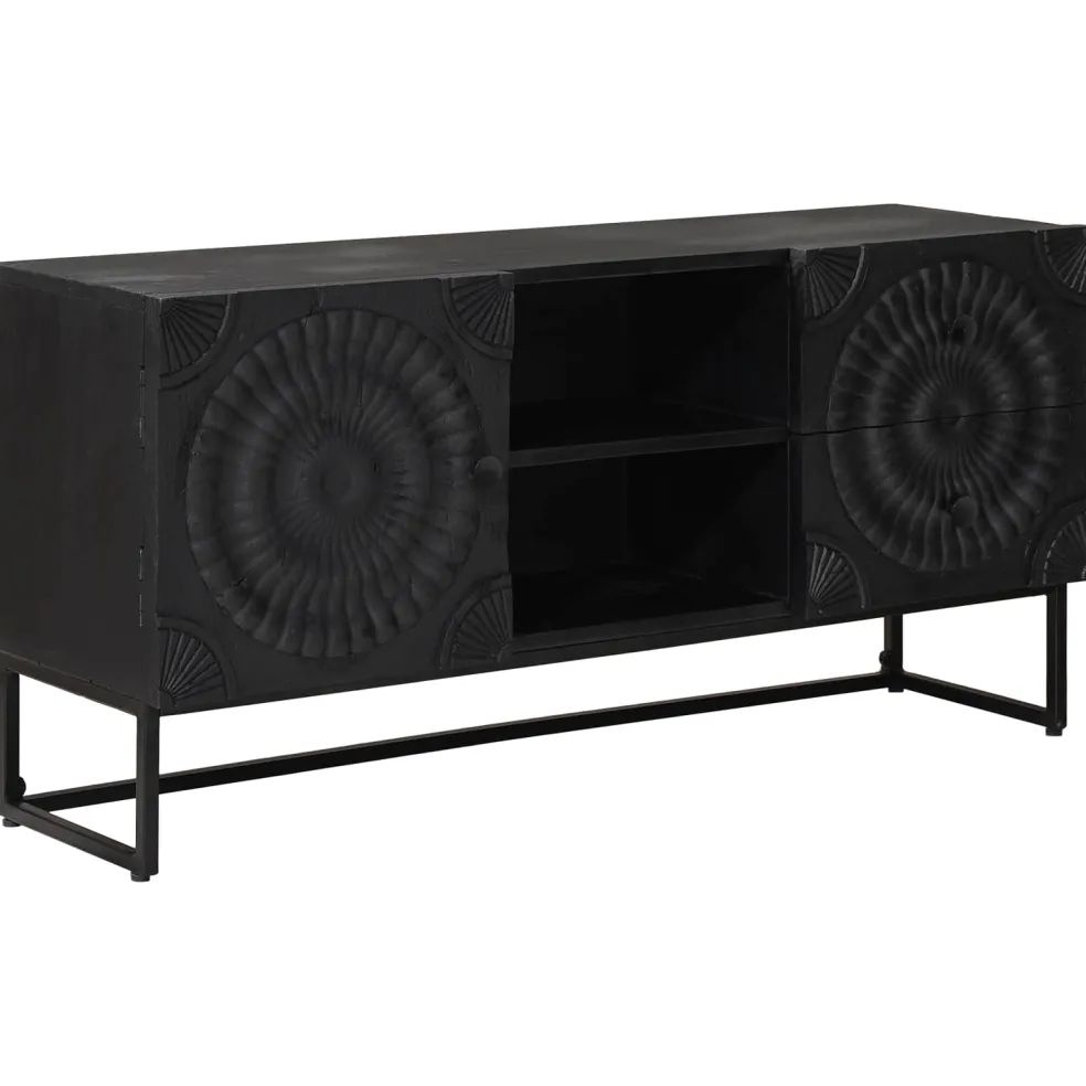 vidaXL TV-kast Zwart 105 x 30 x 54 cm