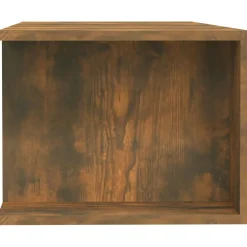 vidaXL Tv-meubel LED-verlichting 135x39x30 cm gerookt eikenkleurig