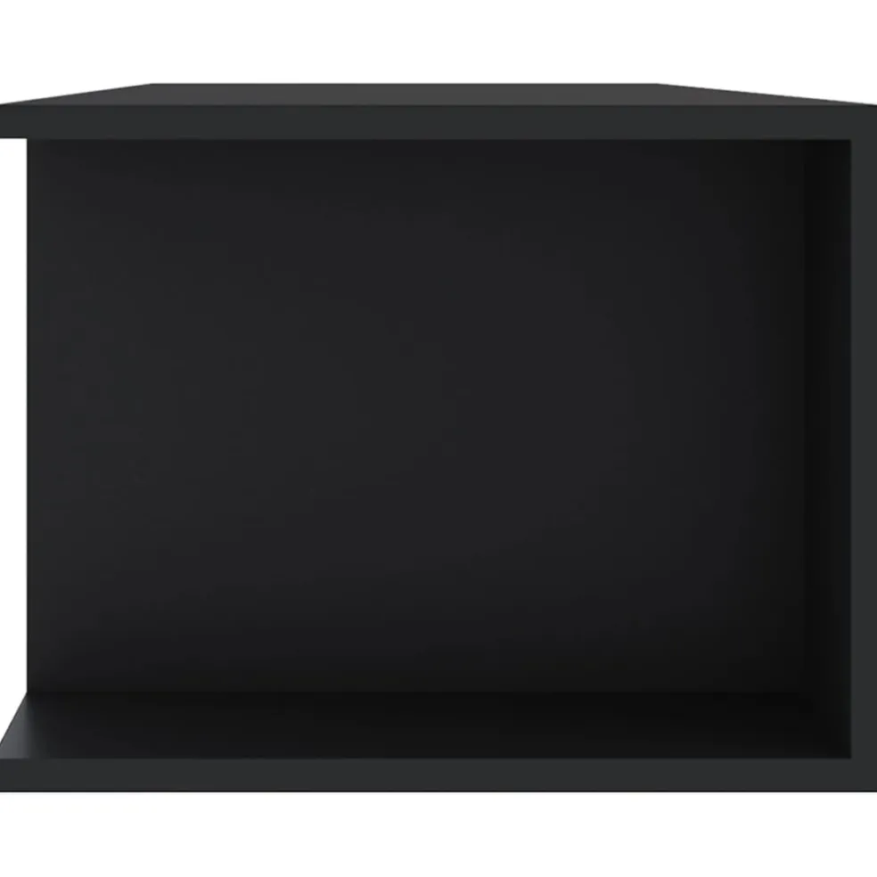 vidaXL Tv-meubel met LED-verlichting 135x39x30 cm zwart
