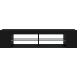 vidaXL Tv-meubel met LED-verlichting 135x39x30 cm zwart
