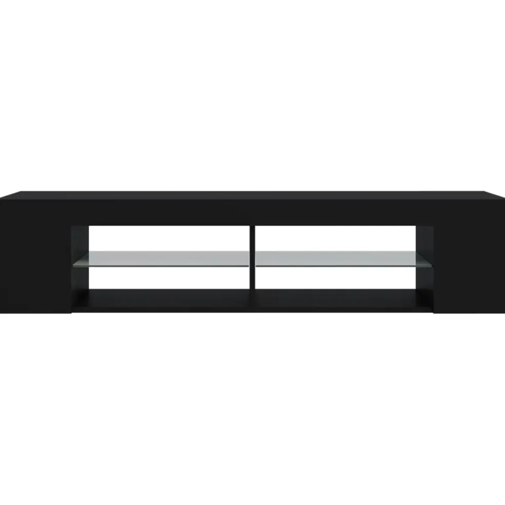 vidaXL Tv-meubel met LED-verlichting 135x39x30 cm zwart