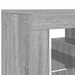 vidaXL Tv-meubel met LED-verlichting 120x35x40 cm grijs sonoma eiken