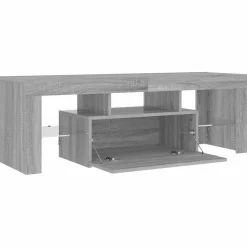 vidaXL Tv-meubel met LED-verlichting 120x35x40 cm grijs sonoma eiken