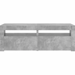 vidaXL Tv-meubel met LED-verlichting 120x35x40 cm betongrijs
