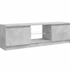 vidaXL Tv-meubel met LED-verlichting 120x30x36 cm betongrijs