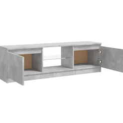 vidaXL Tv-meubel met LED-verlichting 120x30x36 cm betongrijs
