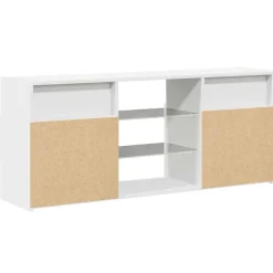 vidaXL Tv-meubel met LED-verlichting 120x30x50 cm wit