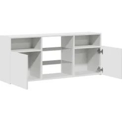 vidaXL Tv-meubel met LED-verlichting 120x30x50 cm wit