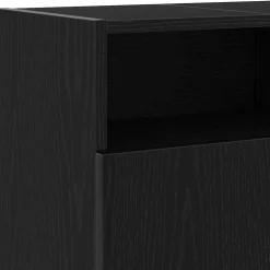 vidaXL Tv-meubel met LED 120x30x50 cm bewerkt hout zwart eiken