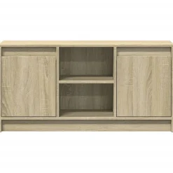 vidaXL Tv-meubel met LED 100x34x50 cm bewerkt hout sonoma eikenkleurig