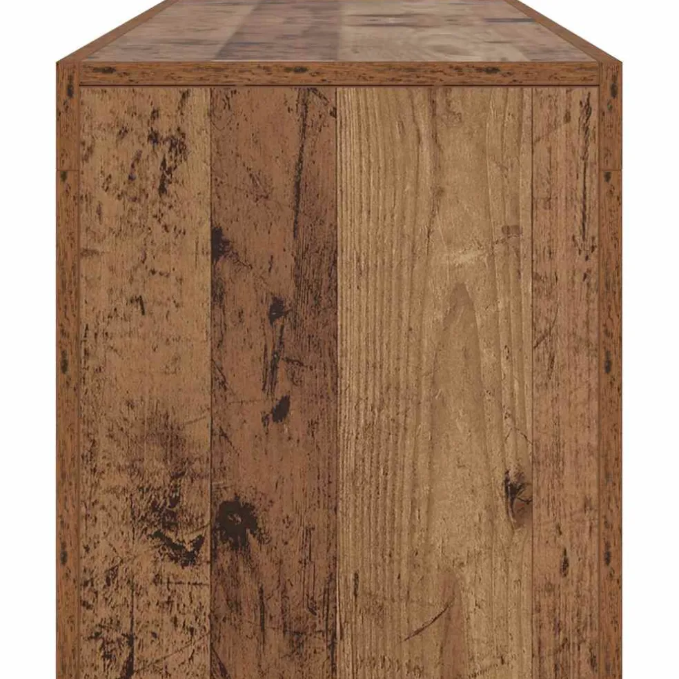 vidaXL Tv-meubel met LED 140x36,5x40 cm bewerkt hout oud hout