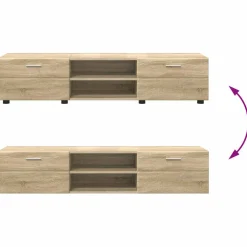 vidaXL Tv-meubelset FLORIN 3 st Sonoma Eiken Bewerkt hout