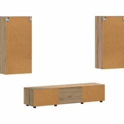vidaXL Tv-meubelset FLORIN 3 st Artisan Eiken Bewerkt hout