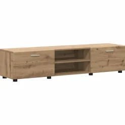 vidaXL Tv-meubelset FLORIN 3 st Artisan Eiken Bewerkt hout