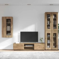 vidaXL Tv-meubelset FLORIN 3 st Artisan Eiken Bewerkt hout