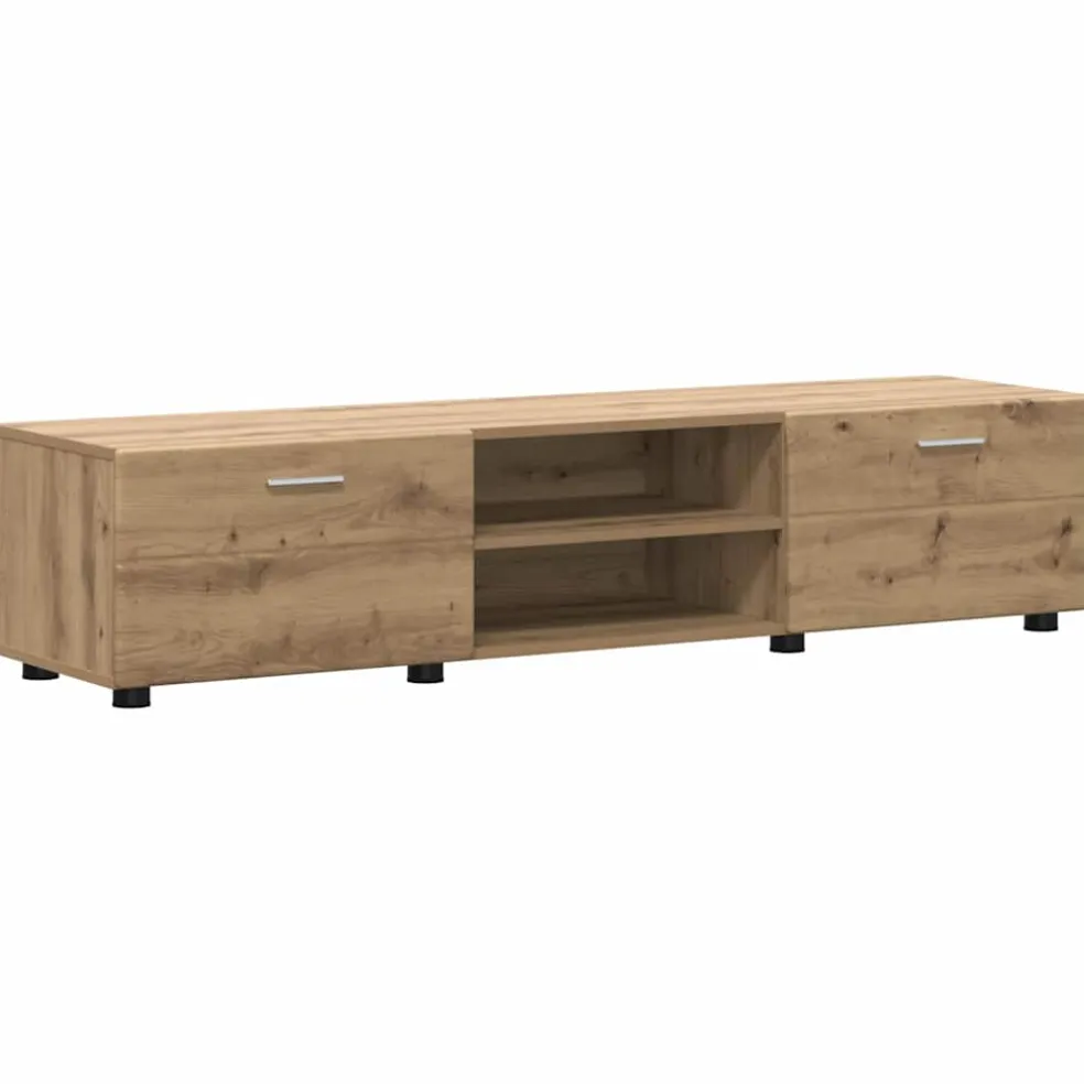 vidaXL Tv-meubelset FLORIN 3 st Grijs Sonoma Bewerkt hout