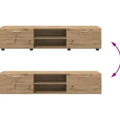 vidaXL Tv-meubelset FLORIN 3 st Grijs Sonoma Bewerkt hout