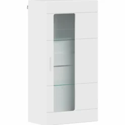 vidaXL Tv-meubelset FLORIN 3 st Hoogglans wit Bewerkt hout