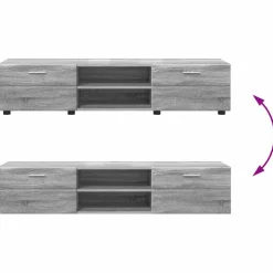 vidaXL Tv-meubelset FLORIN 3 st Grijs Sonoma Bewerkt hout