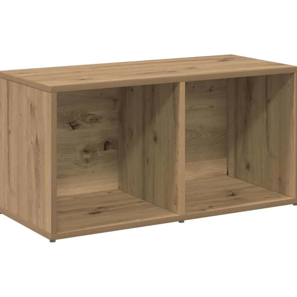 vidaXL Tv-meubelset 4 st Artisan Eiken Bewerkt hout