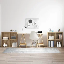 vidaXL Tv-meubelset 4 st Artisan Eiken Bewerkt hout