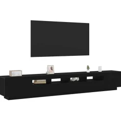 vidaXL Tv-meubelset 3 st Zwart Bewerkt hout